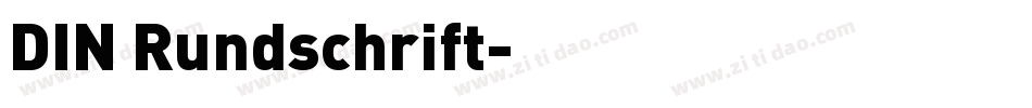 DIN Rundschrift字体转换